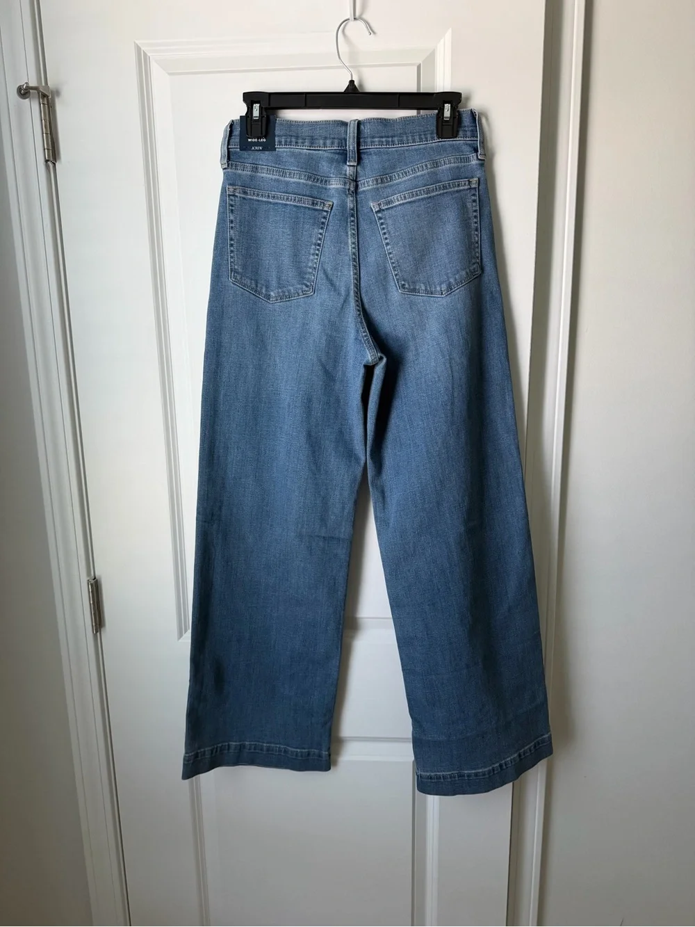 NWT J.CREW Classic Wide-Leg Medium Wash Jeans Stretch Size 27